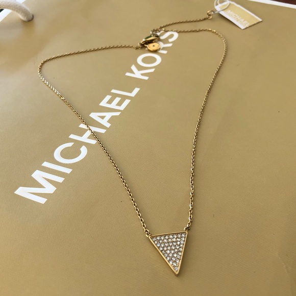 Michael Kors Jewelry - 🎁Michael Kors Gold Tone Triangle Necklace